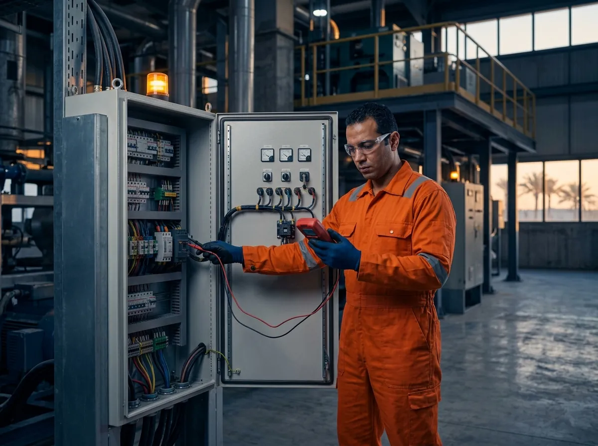 Electrical panel testing with a multimeter