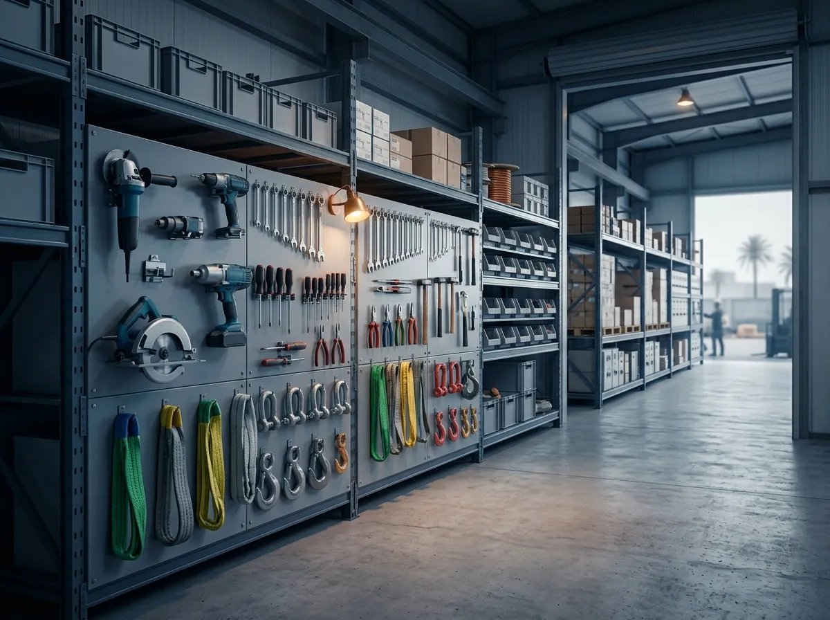 Organized industrial tool crib